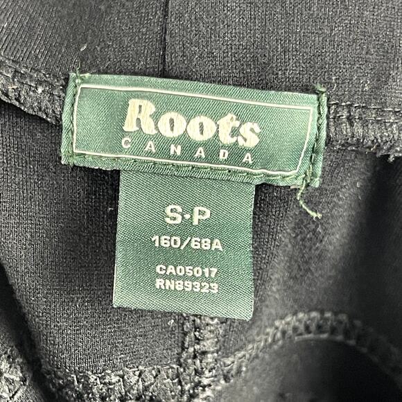 Roots Skinny Pull On Pants Womens Small Black Stretch Pockets Classic Basic - Picture 13 of 14